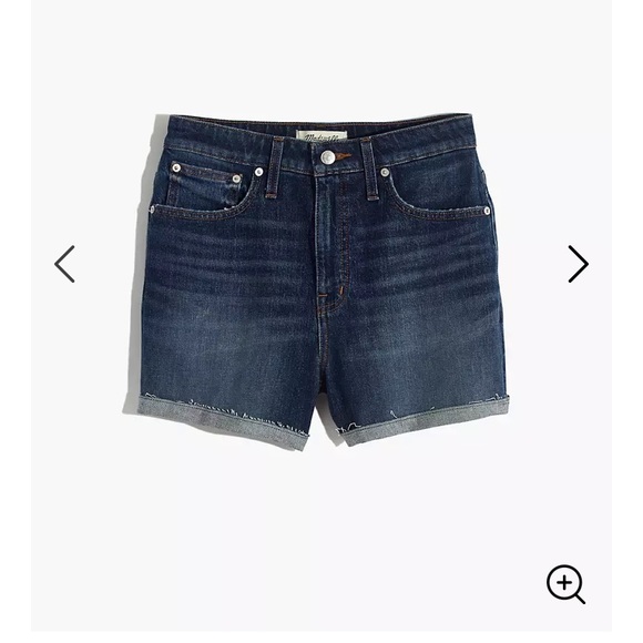 Madewell Dark Blue Jean Shorts - Picture 4 of 8